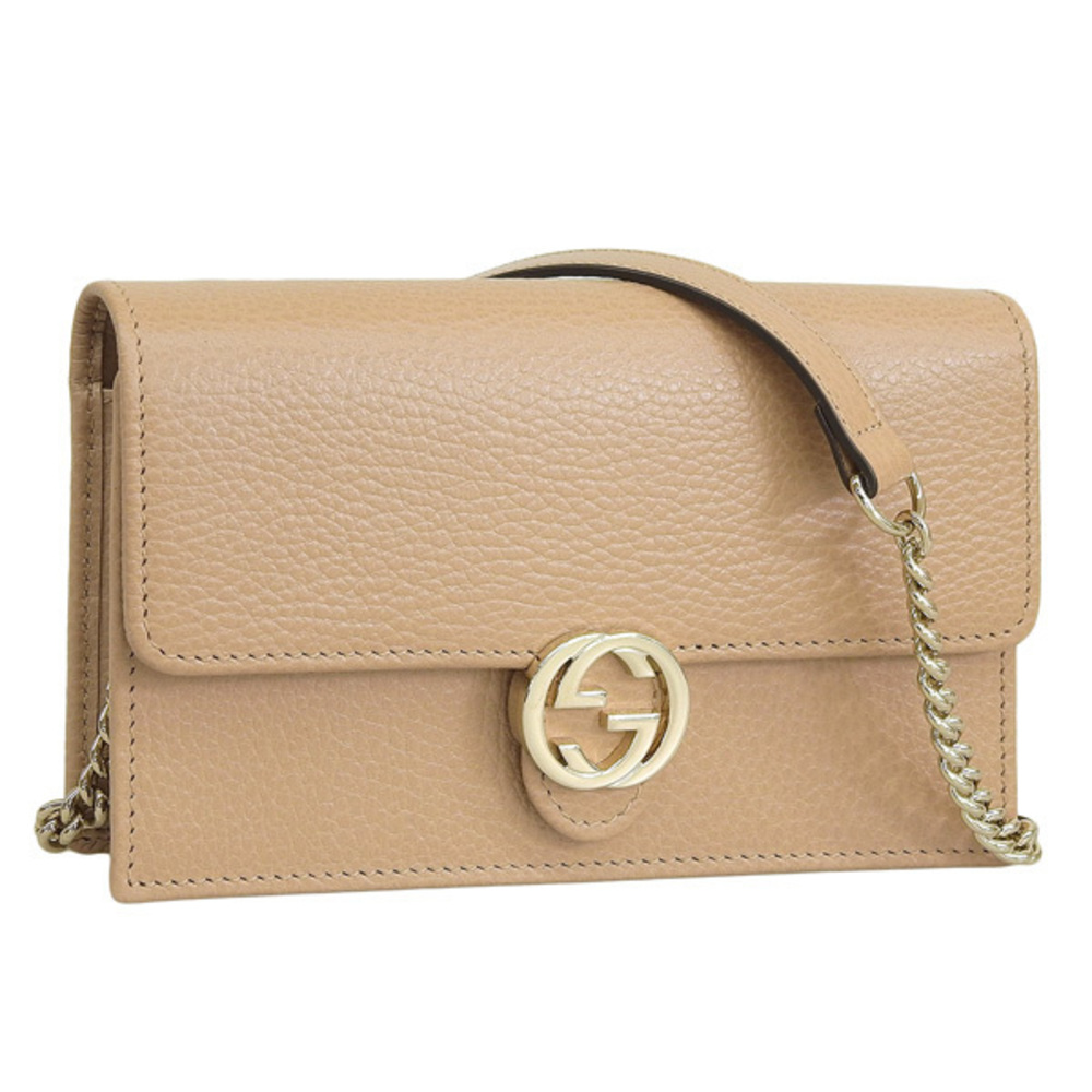 Gucci Outlet Shoulder Bag Leather Beige
